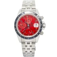 Tudor Prince Date Tiger 79260P Automatic Stainless Steel Red Dial 40mm 3