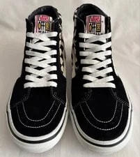 7.0US Vhtf Old Tag Vans Sk8-Hi Skate High /Checker LTD Original 2