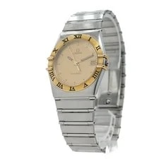 [N ] Omega Constellation Cal.1438 Gold Dial Date 32mm Quartz JP Z366 4