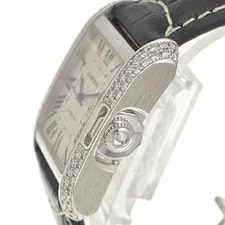 Discount Cartier Tank Anglaise LM WT100009 Date Diamond Bezel □#141564 3