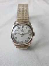Tudor — Tudor Hand Winding 9k Solig Gold Case , Bracelet ,Very Good Time Keeping — Watch — resale