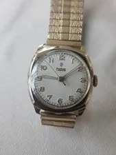 Tudor Hand Winding 9k Solig Gold Case , Bracelet ,Very Good Time Keeping 4