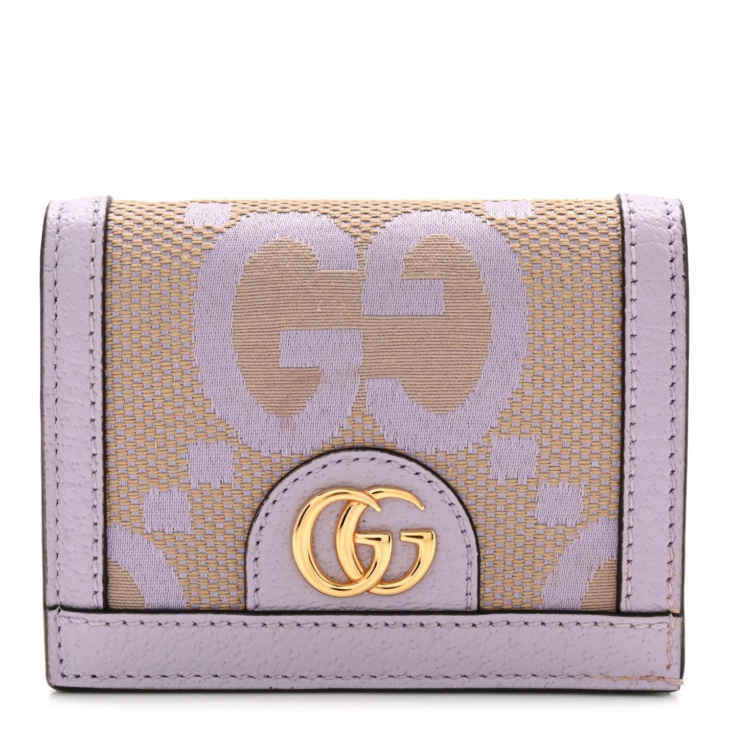 Gucci — Jumbo GG Textured Dollar Ophidia Card Case — Accessory — resale