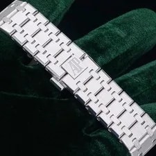 Audemars Piguet Royal Oak Ice Blue Diamond Baguette Dial Full SET 15510BC 4