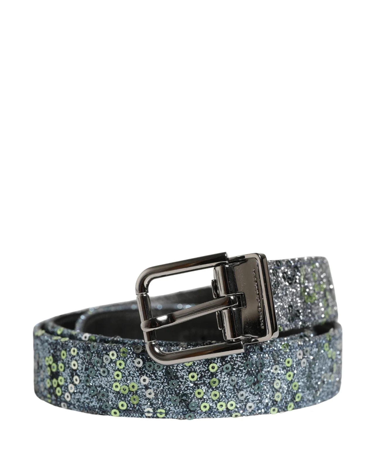 Dolce & Gabbana — Dolce & Gabbana Sequin Metal Buckle Belt — Accessory — resale