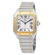 Cartier Santos Automatic Medium Size Silver Dial W2SA0016 2