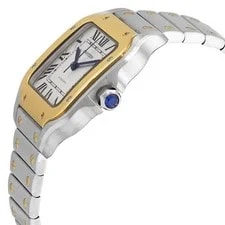 Cartier Santos Automatic Medium Size Silver Dial W2SA0016 3