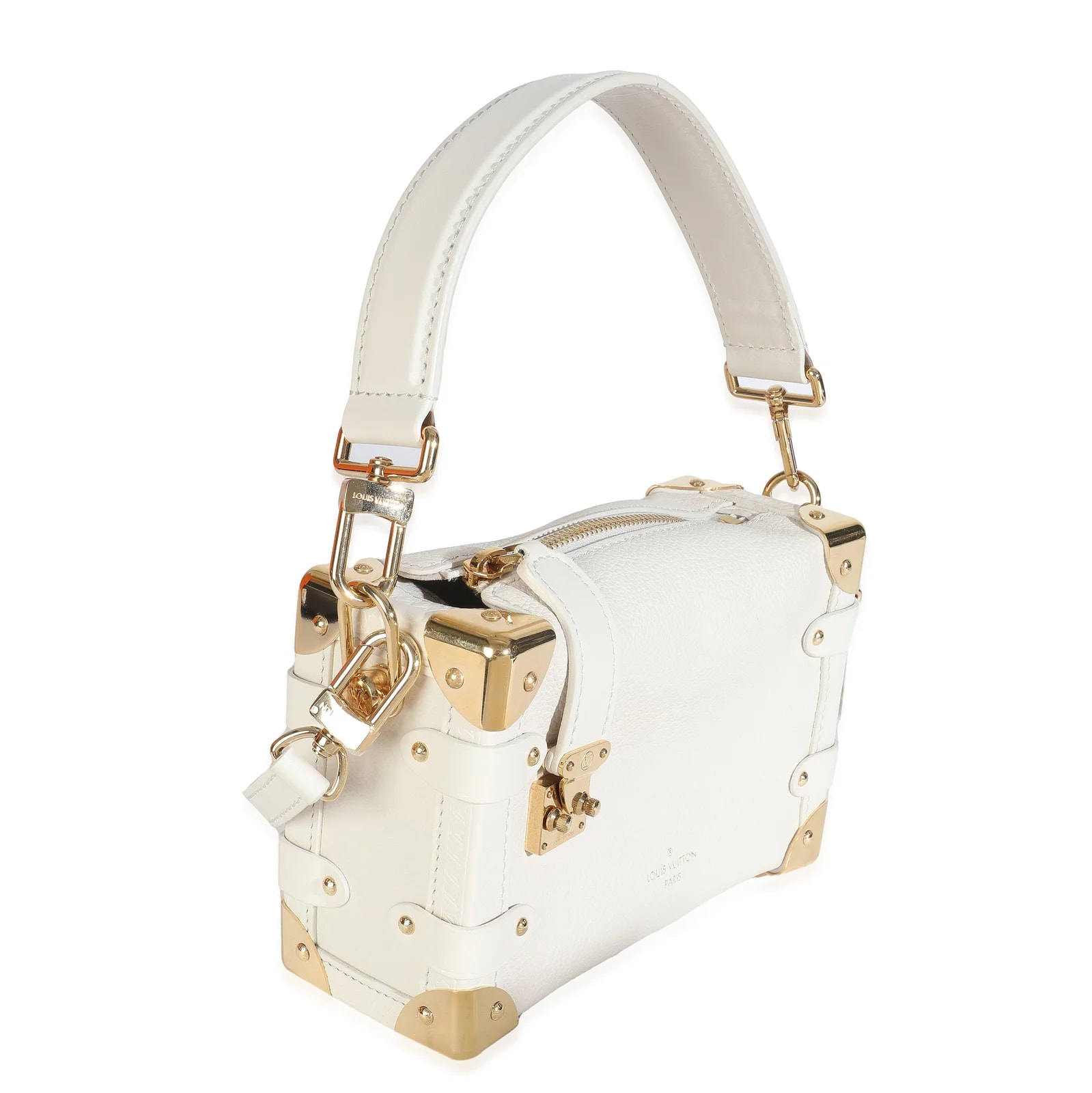 Louis Vuitton Grained Side Trunk Pm Neutral; 3