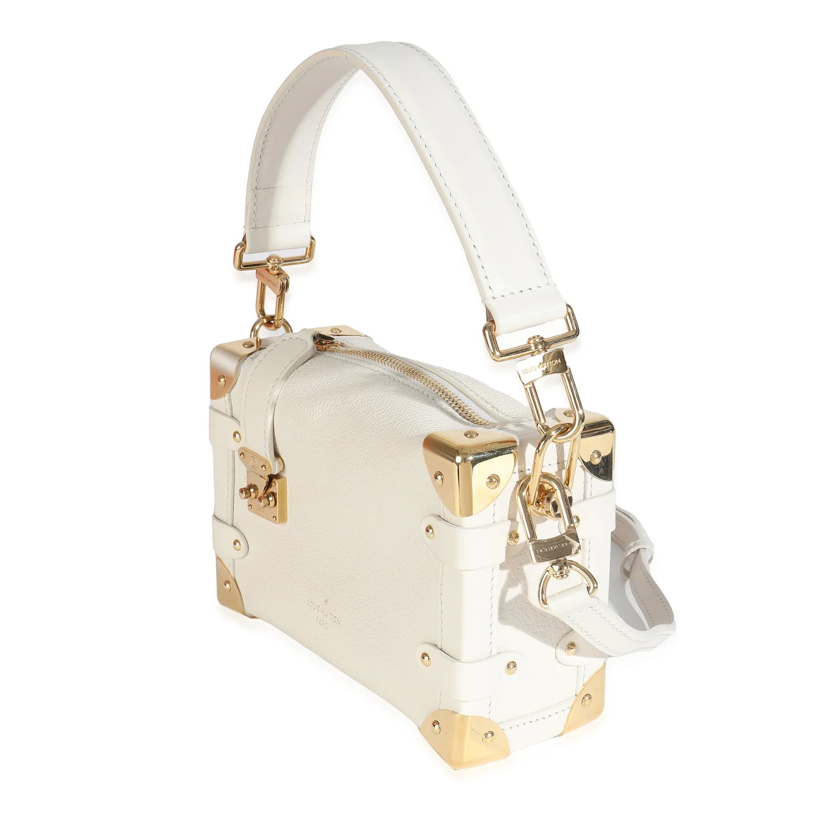 Louis Vuitton Grained Side Trunk Pm Neutral; 4