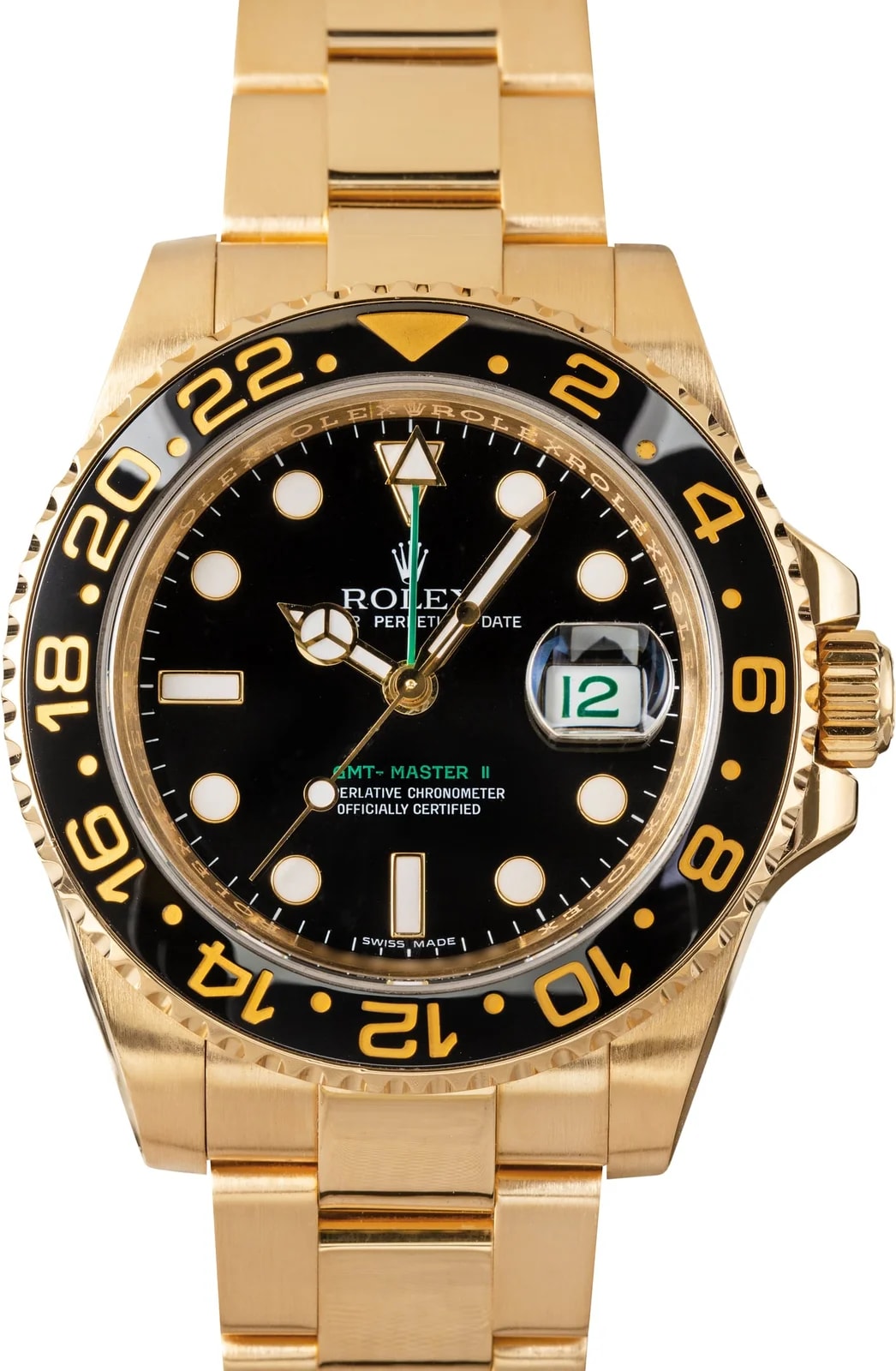 Rolex — Rolex GMT-Master II Yellow Gold 116718 Black Dial — Watch — resale