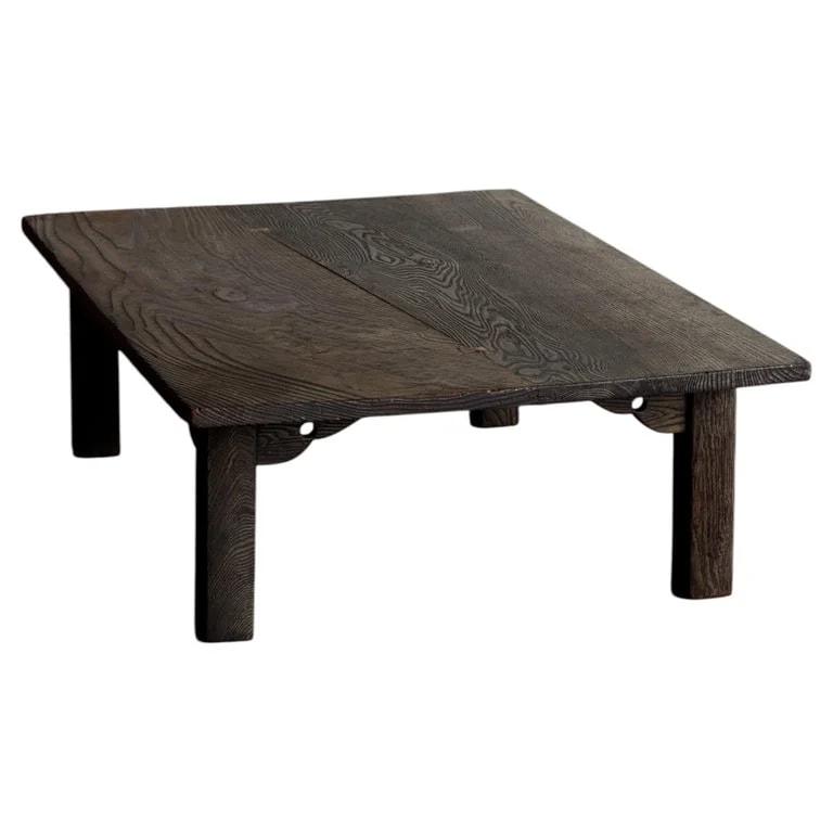 Japanese Low in Cedar and , Showa Period, Wabi Sabi, Mingei — Furniture — resale