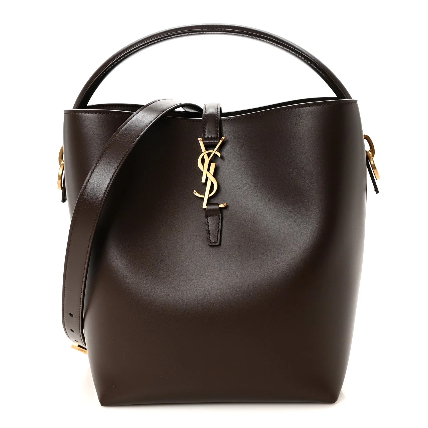 Saint Laurent — Shiny le 37 Small Bucket — Handbag — resale