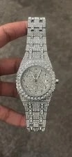Audemars Piguet — Audemars Piguet Royal Oak Automatic Silver Dial Arabic Date Diamond Bezel — Watch — resale