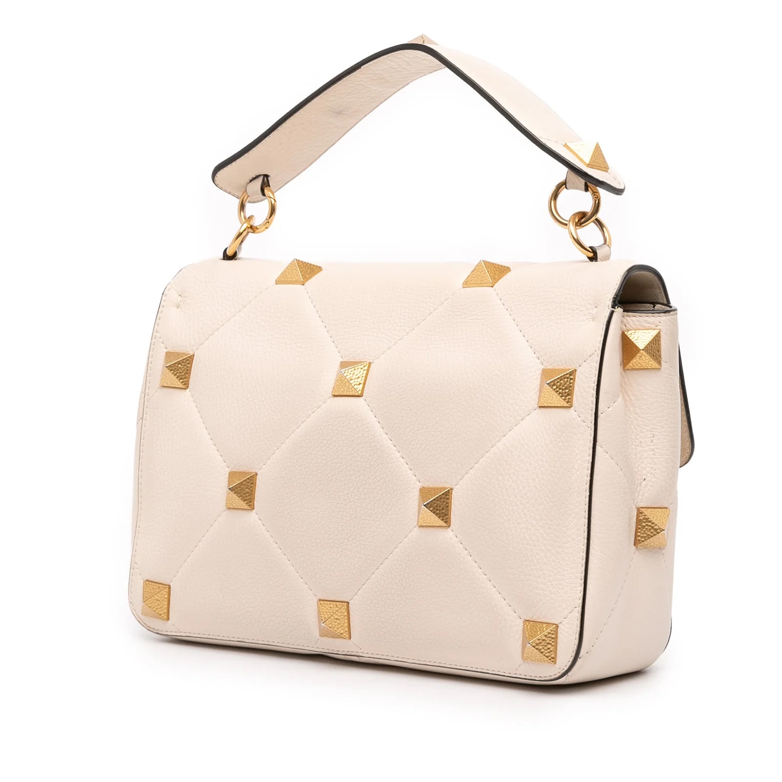Large Grained Roman Stud Satchel 2