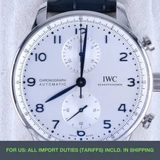 IWC — IWC Portugieser Chronograph IW371605 41mm Silver Dial Full Set — Watch — resale