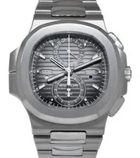 Patek Philippe — Patek Philippe Nautilus 5990 Chrono/GMT Steel Black Dial B/P '19 5990/1A — Watch — resale