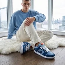 Nike SB — Nike SB Dunk Low Pro Why So Sad Coastal Size 8 — Sneaker — resale