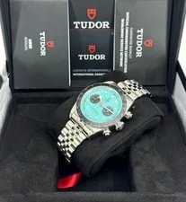 Unworn Tudor Black Bay Chrono 41mm, Flamingo Blue, 79360N, Dated 2026 2