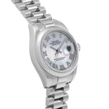 Rolex Datejust 179166NR 26mm Platinum White #WW685 3