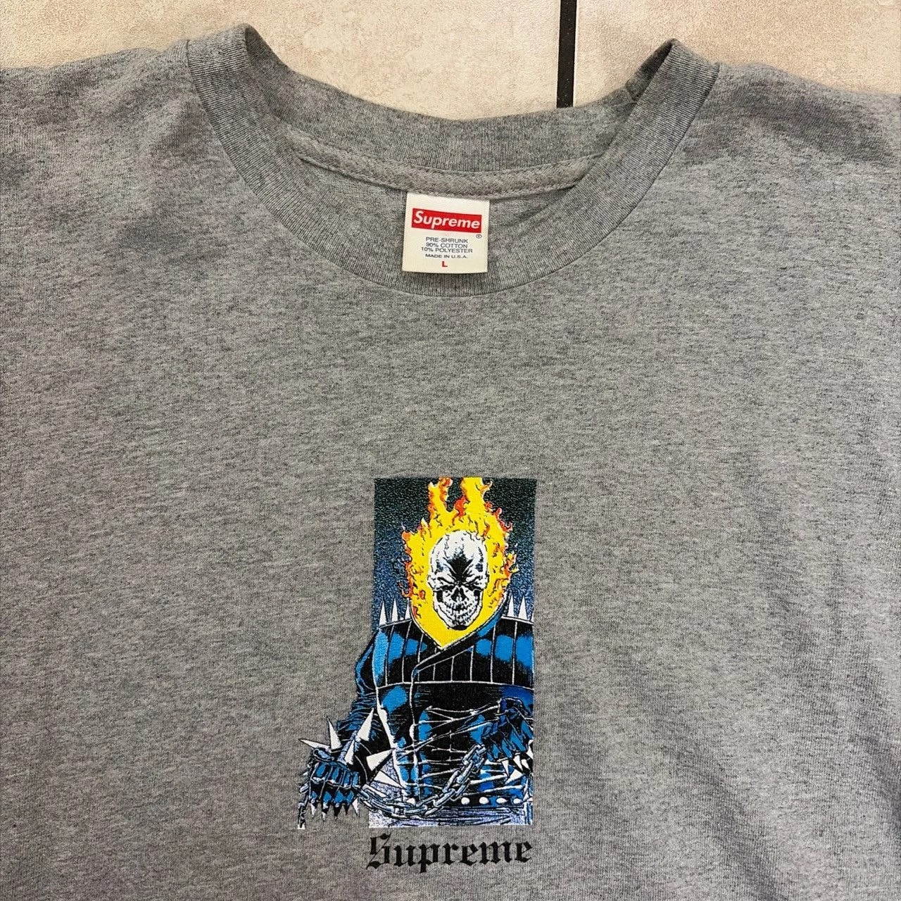 Supreme — Supreme X Marvel Ghost Rider T-shirt — streetwear — resale