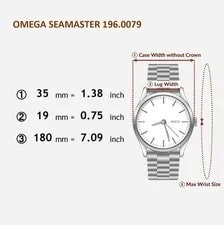 Omega Seamaster de Ville 166.020 Gold Date AT From Japan Z216 2