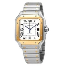 Cartier — Cartier Santos Automatic Silver Dial Large W2SA0009 — Watch — resale