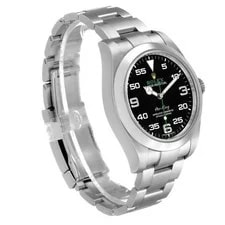 Rolex Air King 40 Steel Black Dial Green Hand 116900 Box Card 3