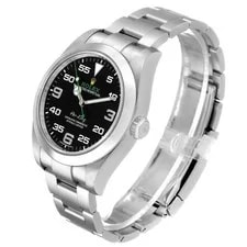 Rolex Air King 40 Steel Black Dial Green Hand 116900 Box Card 4