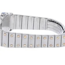 Cartier Santos Galbe LM W20030C4 YG2 Tone Gray Dial Quartz Watch_914627 4