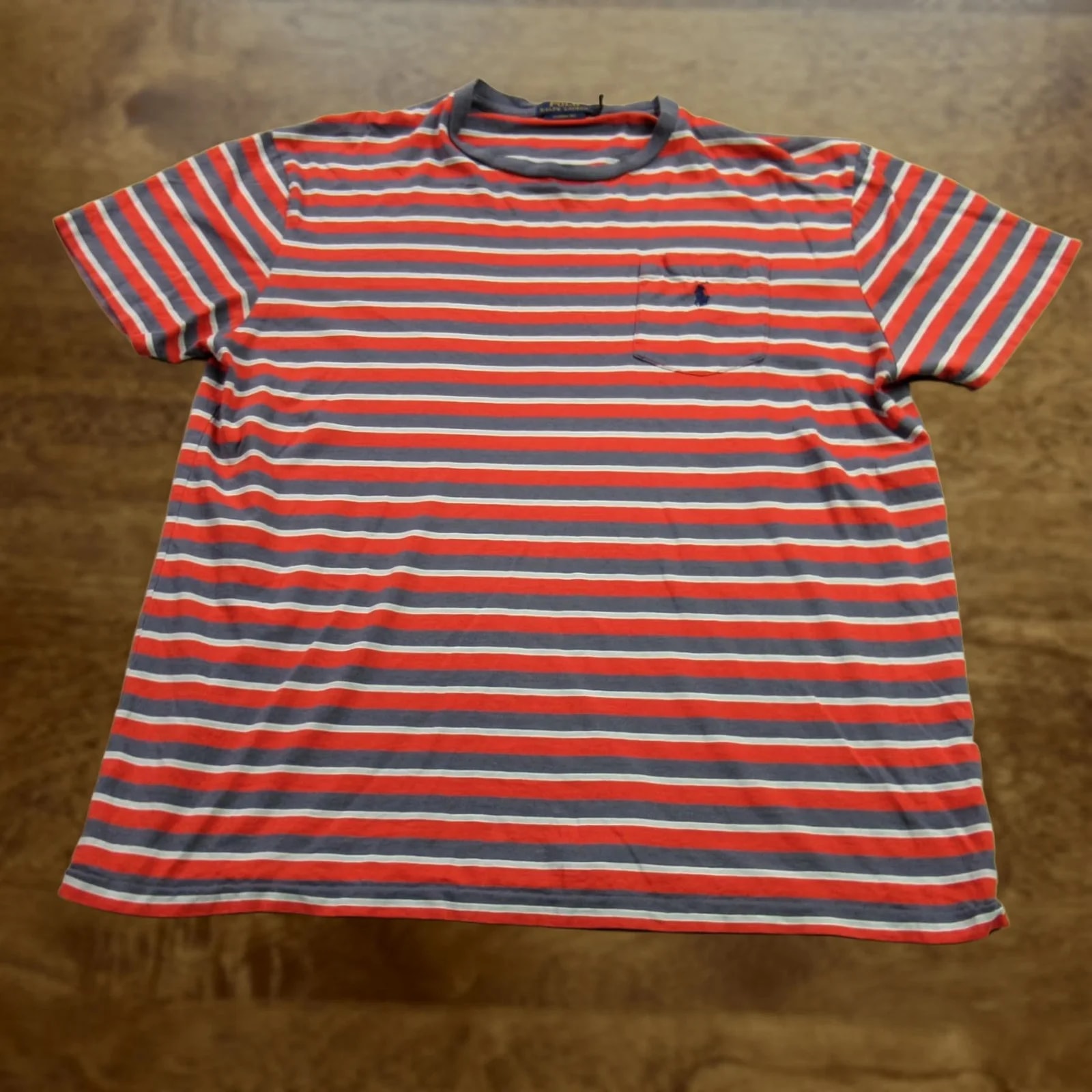 Polo Ralph Lauren — Polo Ralph Lauren Shirt Large Short Sleeve Crew Neck Stripes Classic Fit — streetwear — resale