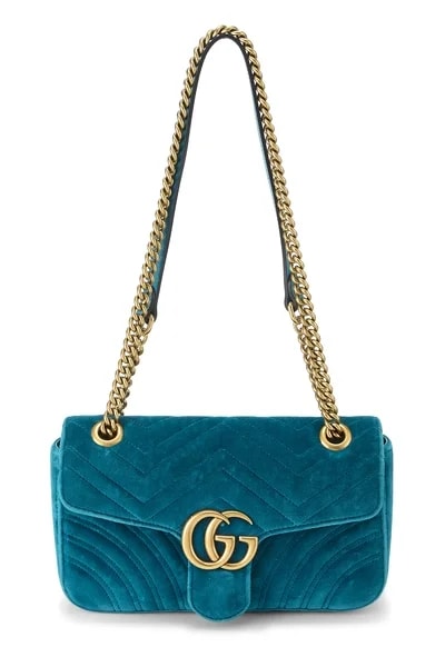 Gucci — Embroidered GG Marmont Small — Handbag — resale