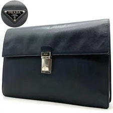Prada — Prada Triangle Logo Business 34cm F — Handbag — resale