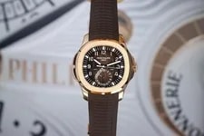 Patek Philippe Aquanaut Travel Time 5164R-001, Brown Dial - Rose Gold on Strap 2