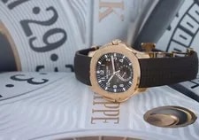 Patek Philippe Aquanaut Travel Time 5164R-001, Brown Dial - Rose Gold on Strap 4