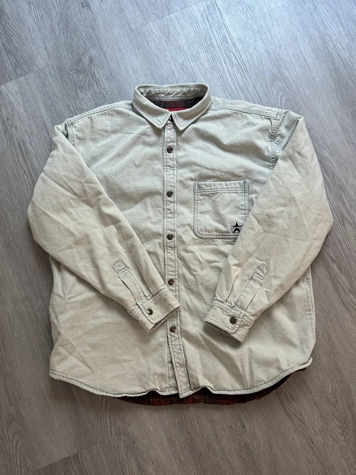Supreme — Supreme Lined Snap Shirt — streetwear — resale