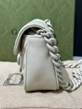 Gucci GG Marmont Mini V-quilted Crossbody Duty Pa 3