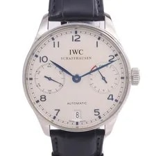 IWC — IWC Portugieser Seven-Day IW500107 Automatic Stainless Steel White — Watch — resale