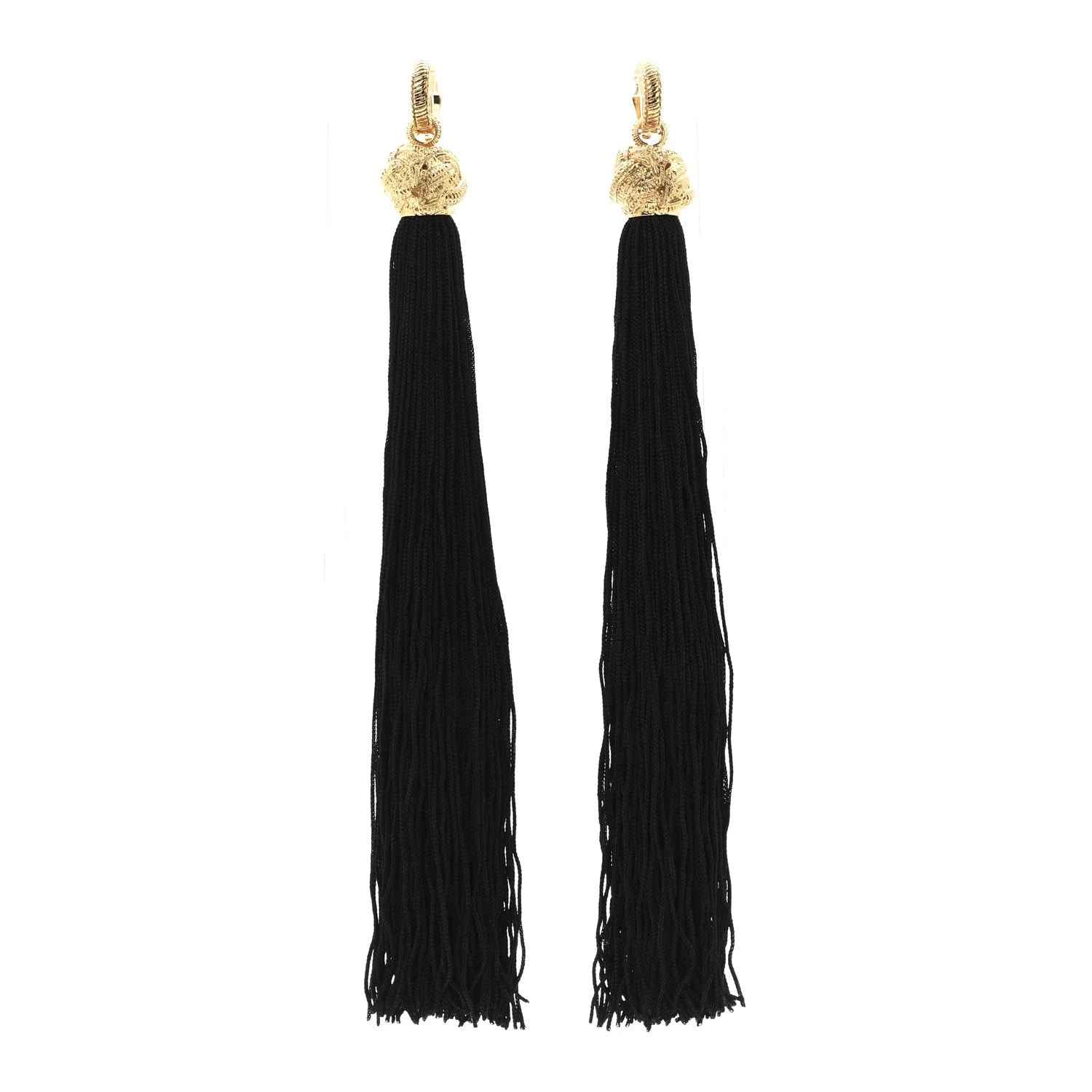 Saint Laurent — Metal Knot Tassel Clip on — Jewelry — resale