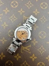 Cartier Pasha C Automatic Salmon Dial Travel Box Original Swiss 3