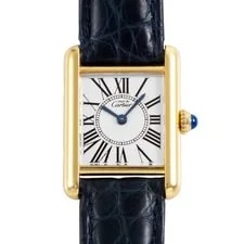 Cartier Must Tank SM Opaline W1005554 From Japan 2