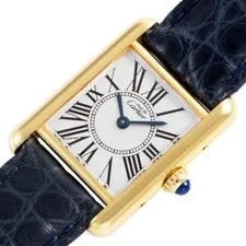 Cartier Must Tank SM Opaline W1005554 From Japan 3
