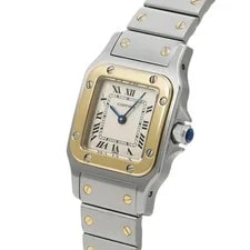 Cartier Santos W20012C4 ( 1567) 24mm Stainless Steel Ivory #WW11068 2