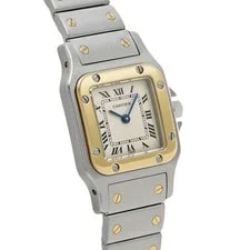 Cartier Santos W20012C4 ( 1567) 24mm Stainless Steel Ivory #WW11068 3