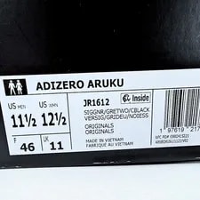 Adidas US 11.5 Swirlfoam Retro Adizero Aruku JR1612 New 2