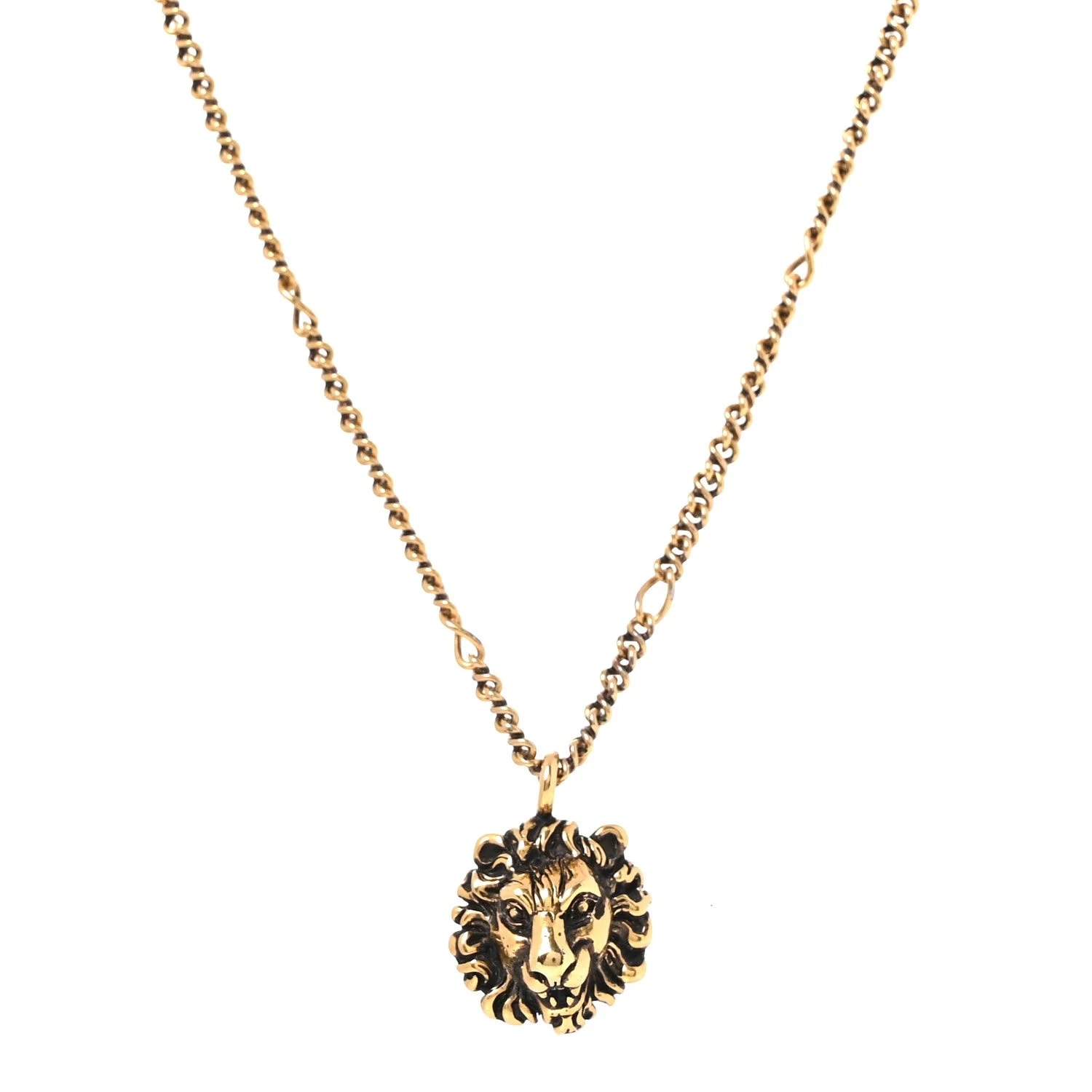 Gucci — Metal Lion Head Aged — Jewelry — resale