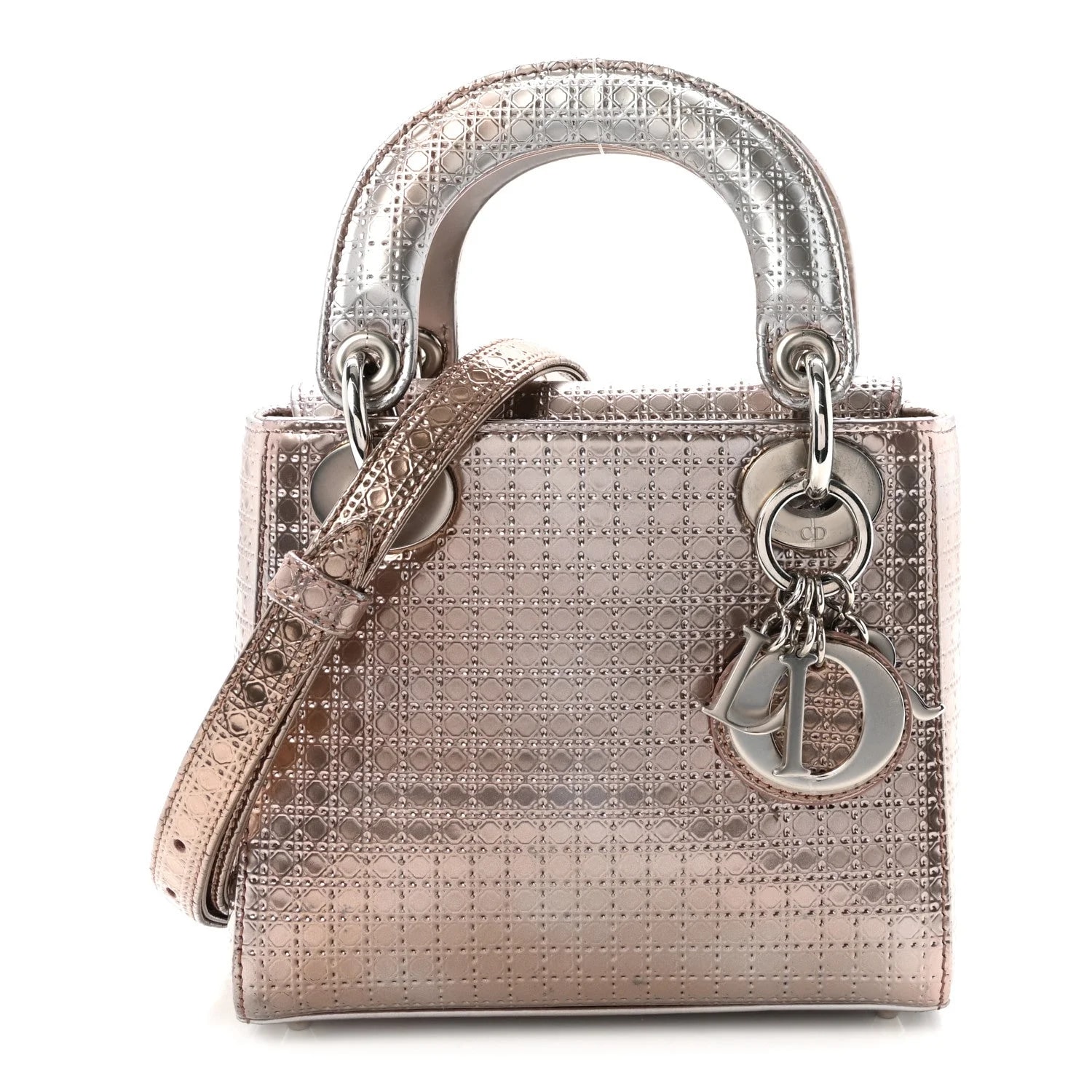 Dior — Metallic Micro- Mini Lady Dior Hyper — Handbag — resale