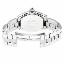 Cartier W62017V3 Roadster SM Date Quartz Pink Dial Stainless Steel 4