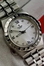 Tudor Royal 34mm #28400 Mother of Pearl Diamond Dial W/ Box 3