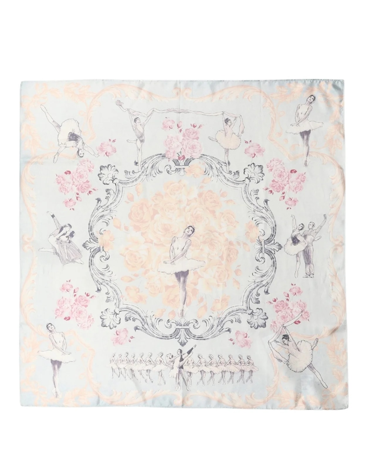 Dolce & Gabbana Ballerina Floral Foulard Scarf 4