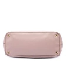 Prada Large Lux Galleria Double Zip Satchel Nude 3